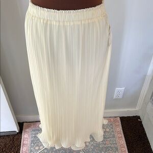 The Tilda Maxi Slip Skirt: Plissé Edition